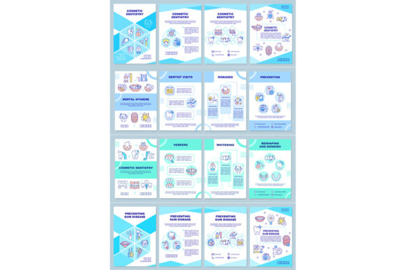 Cosmetic Dentistry Brochure Template Set for Graphic Templates