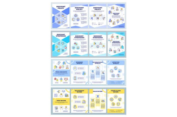 Discount Policy Brochure Template Set Review