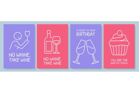 Foodies Lifestyle Postcard Set for Graphic Templates