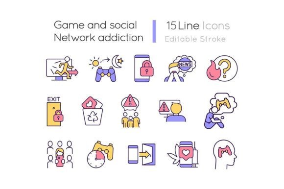 Game and Social Network Icons for Embroidery Projects