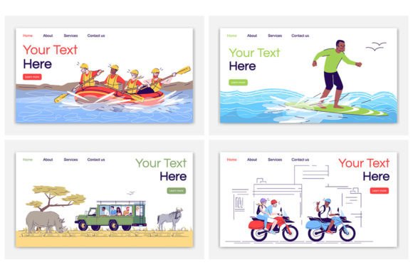 Indonesia Tourism Landing Page Graphic Templates
