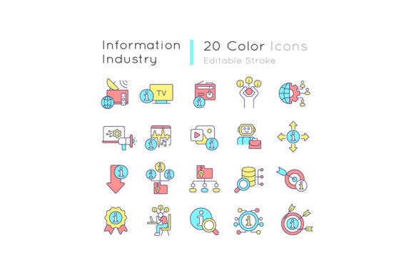 Information Industry RGB Color Icons Set Review