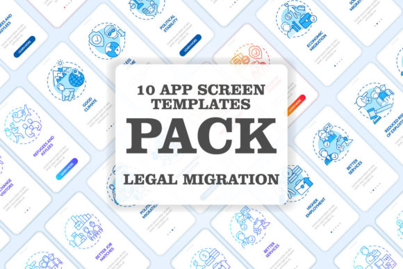 Legal Migration Onboarding Mobile Apps Graphics