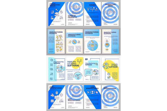Manufacturing Business Brochure Template for Graphic Templates