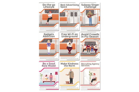 Metro Characters Poster Template Set Review