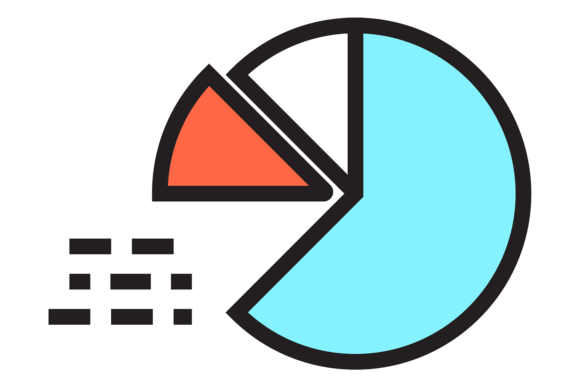 Pie Chart Icon for Local Business Branding