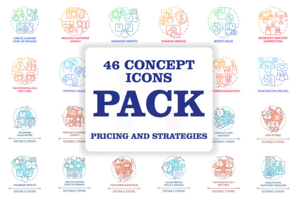 Pricing Principles and Strategies Icons Review