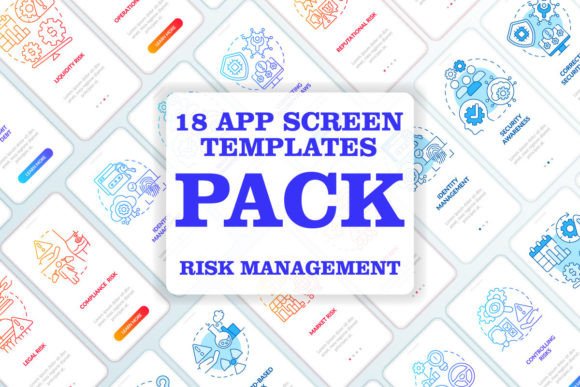 Risk Categories Mobile App Screen Bundle Review