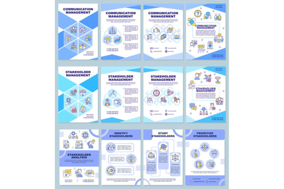 Stakeholder Management Brochure Template for Graphic Templates